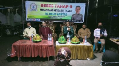 Anggota DPRD Sulbar Dalif Arsyad Kembali Temui Warga di Lingkungan Lipu
