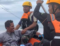 Sehari Terombang-ambing di Lautan, Nelayan Malunda yang Hilang Akhirnya Ditemukan