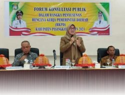 Wabup Pasangkayu Buka Uji Publik Ranwal RKPD 2024