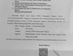 Besok Komisi I DPRD Majene Undang Seluruh Kepala Desa, ada apa ya?
