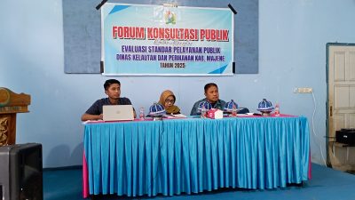 Evaluasi Layanan, DKP Kabupaten Majene Gelar Forum Konsultasi Publik
