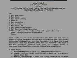 Unsulbar Terapkan Kuliah Daring Sementara dan Penyesuaian Jam Kerja Selama Ramadan 1447 H