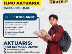 Prodi Ilmu Aktuaria UNSULBAR Dibuka di SNBT 2026, Tawarkan Prospek Karier Bergaji Tinggi