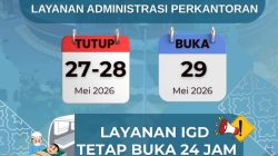 Poliklinik RSUD Majene Tutup Sementara Saat Libur Idul adha, IGD Tetap Siaga 24 Jam