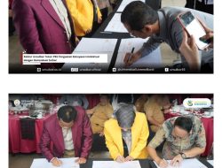 Rektor Unsulbar Teken PKS Penguatan Kekayaan Intelektual dengan Kemenkum Sulbar