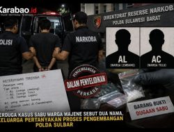 Terduga Kasus Sabu Warga Majene Sebut Dua Nama, Keluarga Pertanyakan Proses Pengembangan Polda Sulbar